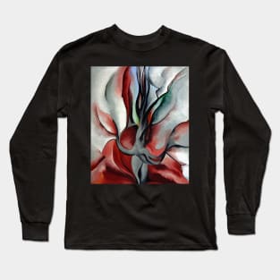 High Resolution Autumn Trees The Maple by Georgia O'Keeffe Long Sleeve T-Shirt
